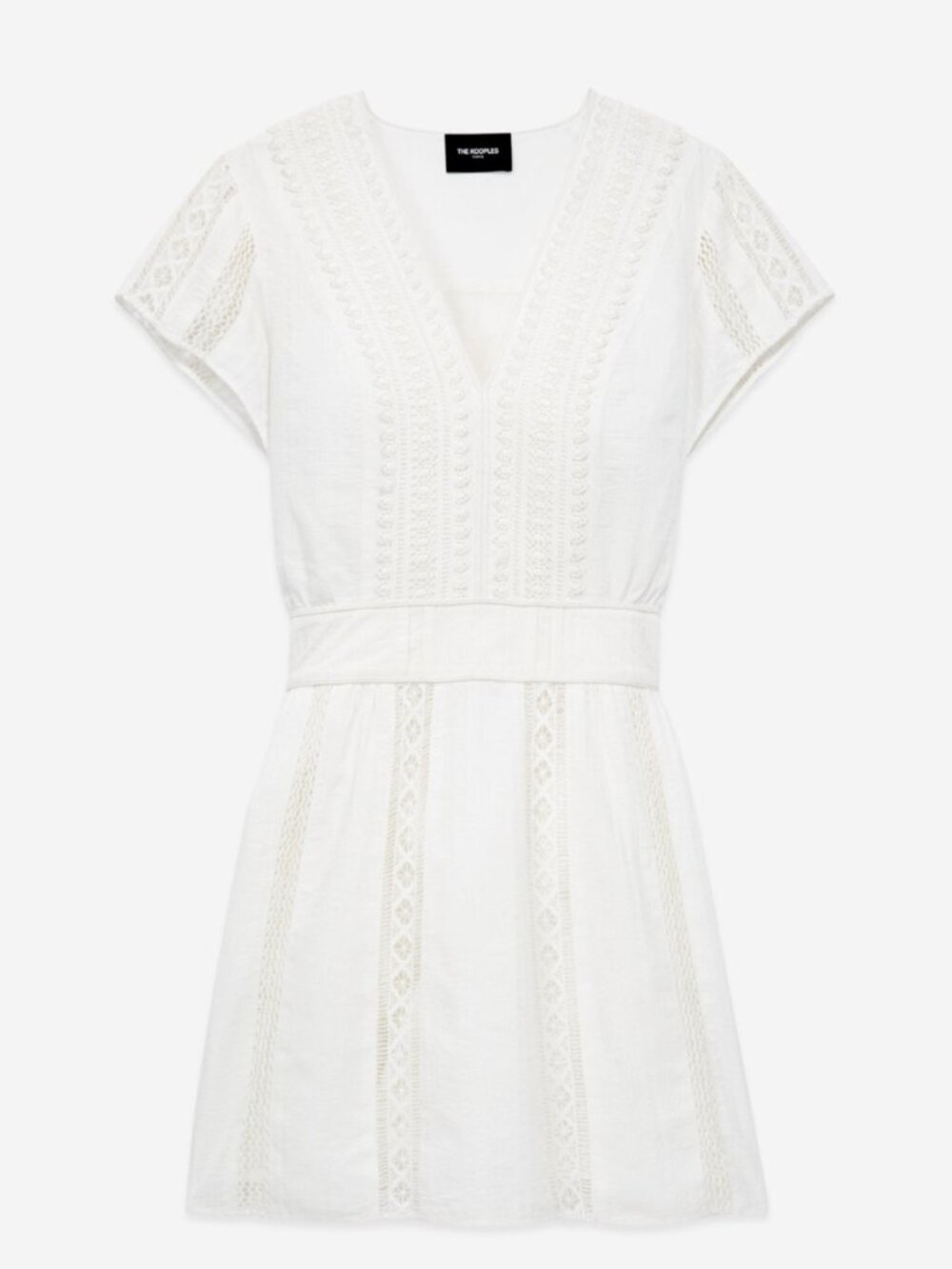 NWT THE KOOPLES English Embroidery Dress White